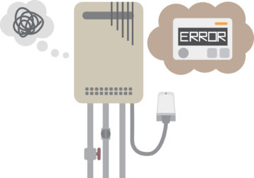 給湯器トラブルイラスト